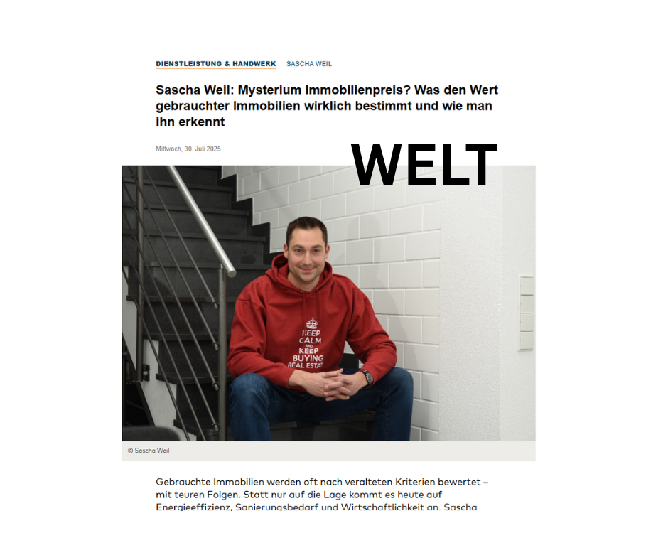Sascha Weil erklärt in der WELT, wie Energieeffizienz und Sanierung den Wert von Mehrfamilienhäusern bestimmen